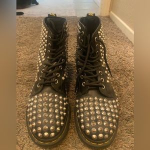 Doc martens studded boots